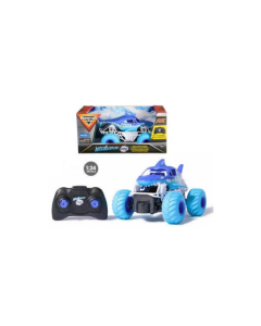 Monster Jam Rc - Megalodon Ice - Vehiculo Full Function A Escala 1:24.