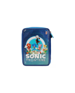 Cartuchera Pvc Sonic frontier 2 Pisos Incluye Utiles SO219