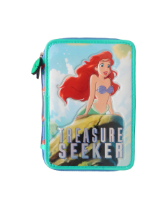 Cartuchera Pvc Sirenita 2 Pisos Incluye Utiles