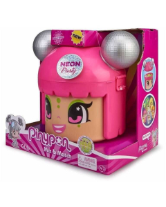 Pinypon Cabeza Cubo Neon Party Con 5 Figuras Y Accesorios