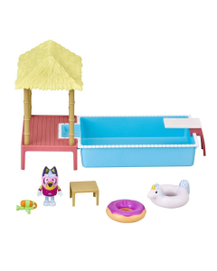 Playset Bluey Pileta Con Figura Y Accesorios Original