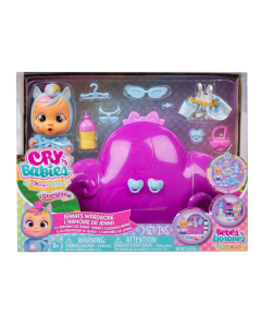 Muñeca Jenna Storyland Con Accesorios Y Armario Cry Babies