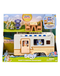 Set Caravana De Aventuras Bluey Con Accesorios Y Personajes