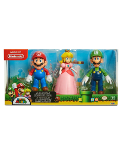 Playset Mario Bros Figuras Por 3 Mushroom Kingdom