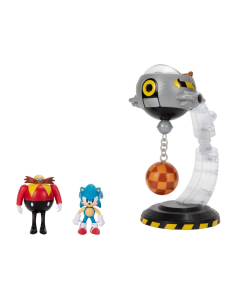 Playset Figuras Con Set Batalla Sonic Vs Eggmann Egg Mobile 