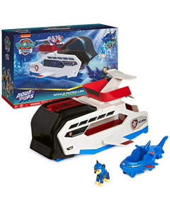 Paw Patrol Aqua Pups Whale Patroller Con Figura De Acción Chase