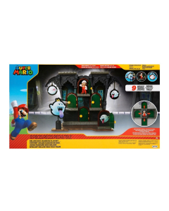 Figura Super Mario Bros Playset Deluxe Boo Mansion Original