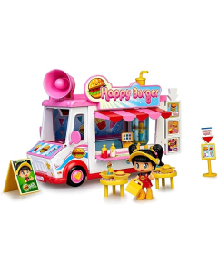 Vehículo Hamburguesería Con Figura Y Accesorios Pinypon 