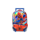 Mochila Con Carro Spiderman 3D White Line 17 Pulgadas