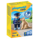 Playmobil Oficial De Policía Con Perro Colección 123 