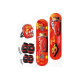 Skate Infantil Cars Con Casco Y Coderas 60 X 15 Cm