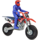 Supercross - Moto Die-Cast Escala 1:24 Con Figura