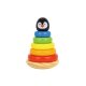 Penguin Tower Aros Apilables Pinguino De Madera