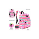 Mochila Goodpak print mariposas 31x27x10.5cm 12 pulg