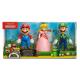 Playset Mario Bros Figuras Por 3 Mushroom Kingdom