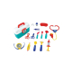Kit Doctor Medicina Valija accesorios Luz Sonido
