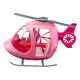 Helicoptero Barbie Glam Rosa Para Muñecas