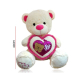 Peluche Oso 40 Cm Con Vivos Rosas Y Rojos Con Corazon