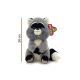Peluche Mapache Sentado Suave 28 Cm